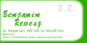 benjamin revesz business card